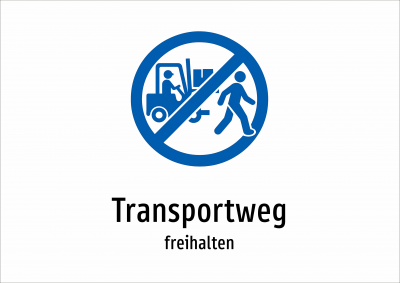 Transportweg - freihalten