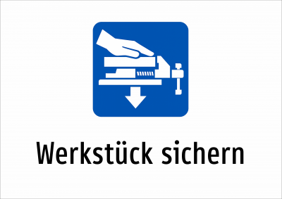 Werkstück sichern