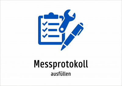 Messprotokoll - ausfüllen
