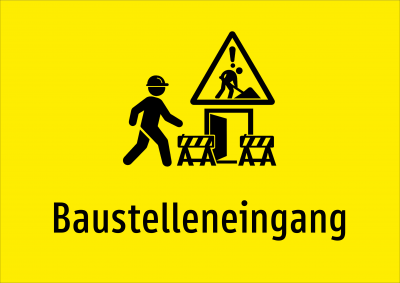 Baustelleneingang