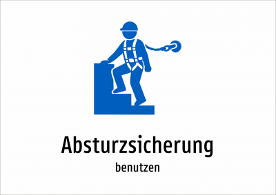 Absturzsicherung - benutzen