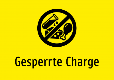 Gesperrte Charge