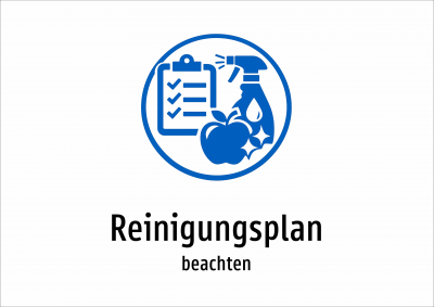 Reinigungsplan - beachten