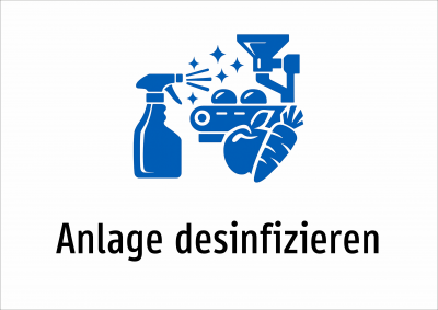 Anlage desinfizieren