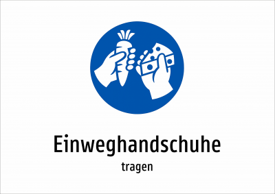 Einweghandschuhe - tragen