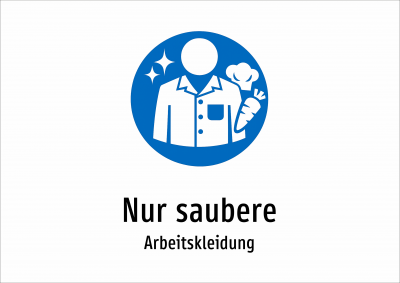 Nur saubere - Arbeitskleidung