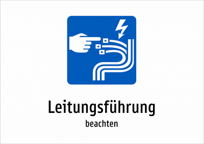 Leitungsführung - beachten