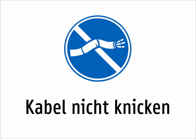 Kabel nicht knicken