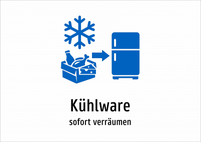 Kühlware - sofort verräumen