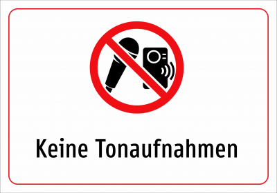 Keine Tonaufnahmen