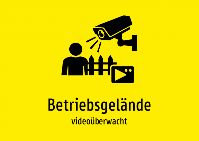 Betriebsgelände - videoüberwacht