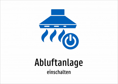Abluftanlage - einschalten