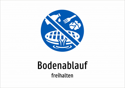 Bodenablauf - freihalten