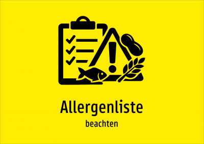 Allergenliste - beachten