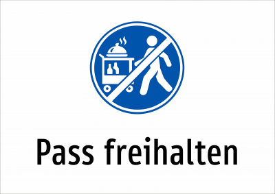 Pass freihalten