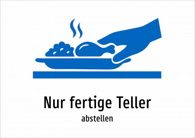 Nur fertige Teller - abstellen
