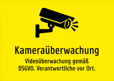 Kameraüberwachung - Videoüberwachung gemäß DSGVO. Verantwortliche vor Ort.