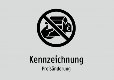 Kennzeichnung - Preisänderung