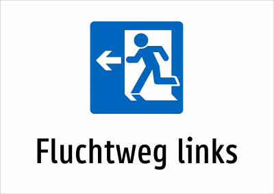 Fluchtweg links