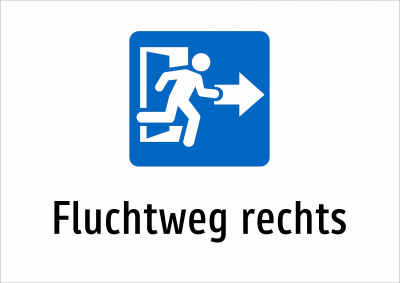 Fluchtweg rechts