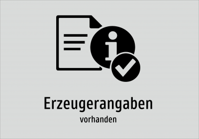 Erzeugerangaben - vorhanden
