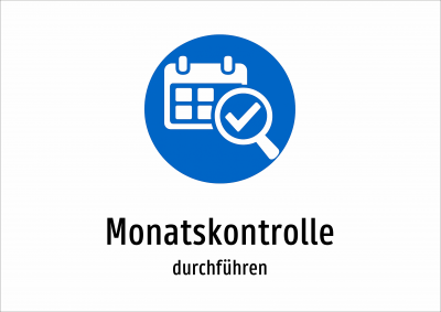 Monatskontrolle - durchführen