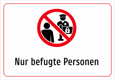 Nur befugte Personen