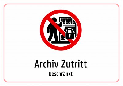 Archiv Zutritt - beschränkt