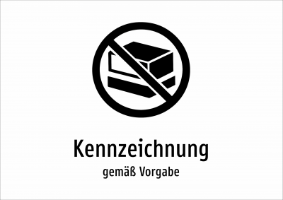 Kennzeichnung - gemäß Vorgabe