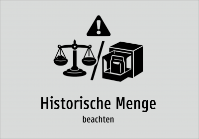 Historische Menge - beachten