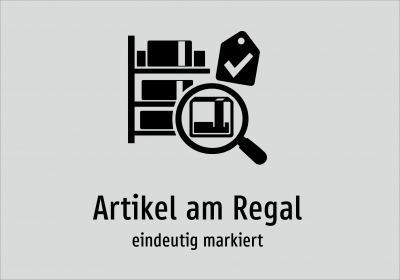 Artikel am Regal - eindeutig markiert