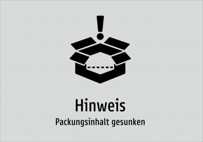 Hinweis - Packungsinhalt gesunken