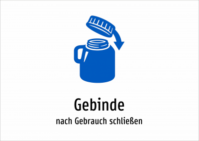 Gebinde - nach Gebrauch schließen