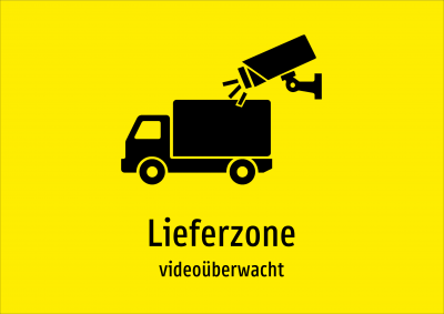 Lieferzone - videoüberwacht
