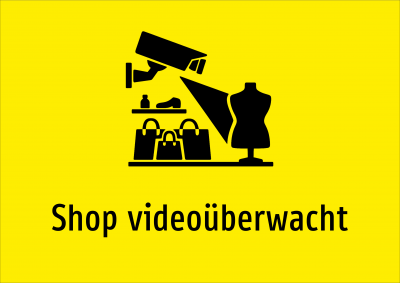 Shop videoüberwacht