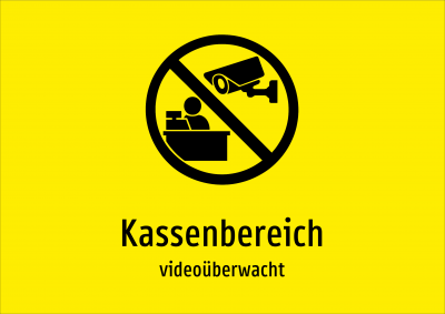 Kassenbereich - videoüberwacht