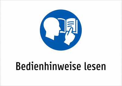 Bedienhinweise lesen
