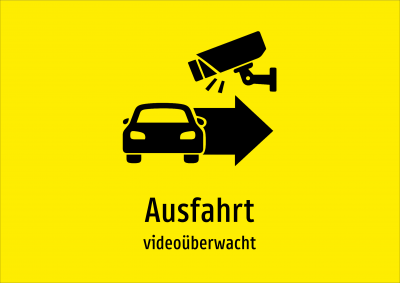 Ausfahrt - videoüberwacht