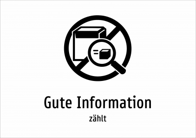 Gute Information - zählt