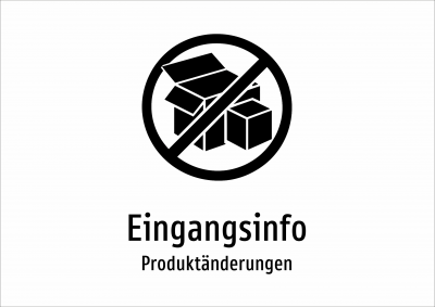 Eingangsinfo - Produktänderungen