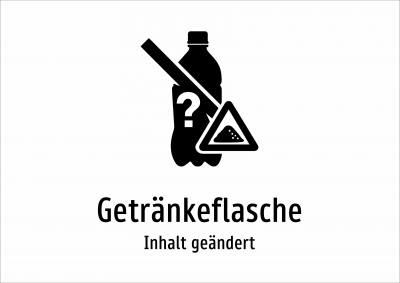 Getränkeflasche - Inhalt geändert