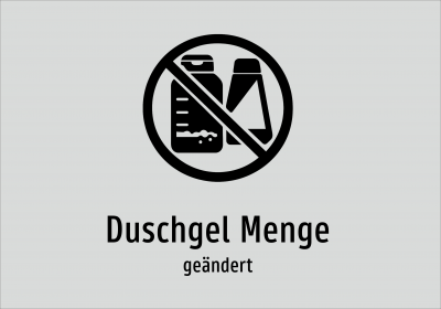 Duschgel Menge - geändert