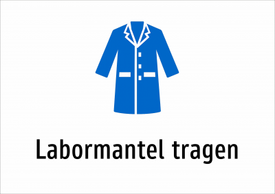 Labormantel tragen