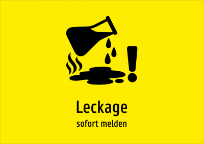 Leckage - sofort melden
