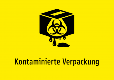Kontaminierte Verpackung