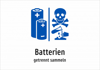 Batterien - getrennt sammeln
