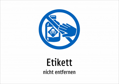 Etikett - nicht entfernen