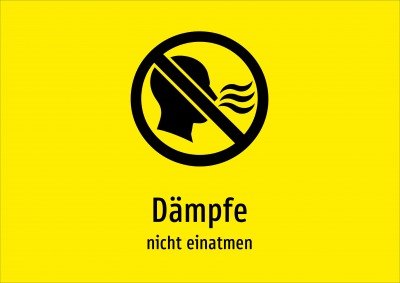 Dämpfe - nicht einatmen
