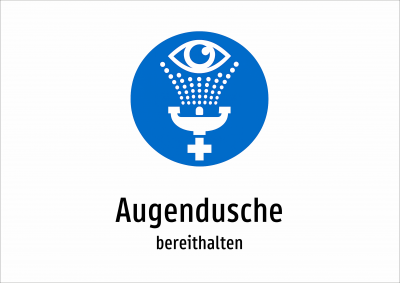 Augendusche - bereithalten