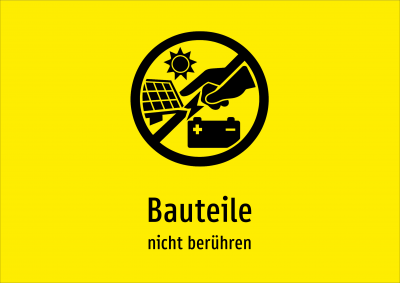 Bauteile - nicht berühren